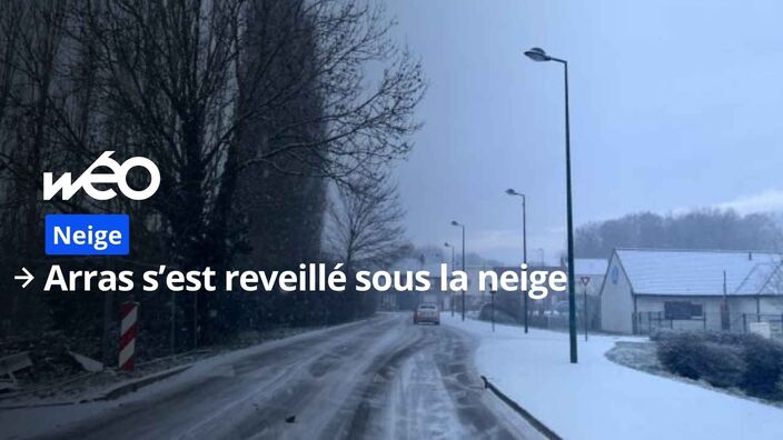 Neige : quand la ville d'Arras se réveille avec un léger manteau blanc