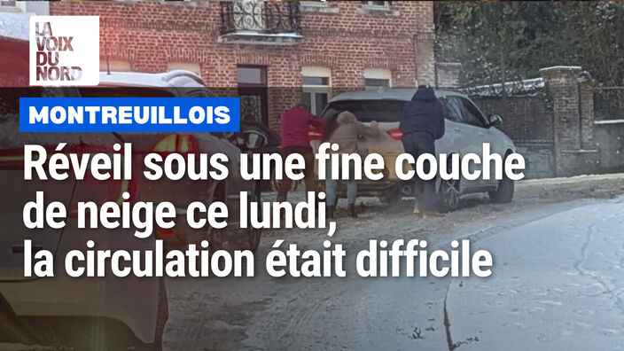 Le Montreuillois s'est réveillé sous la neige ce lundi