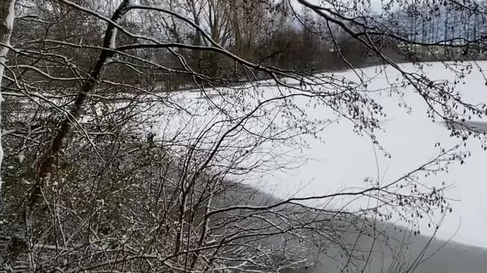 Bailleul et les monts sous la neige