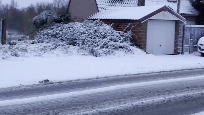 La neige a recouvert la Flandre ce mercredi 7 janvier 2026