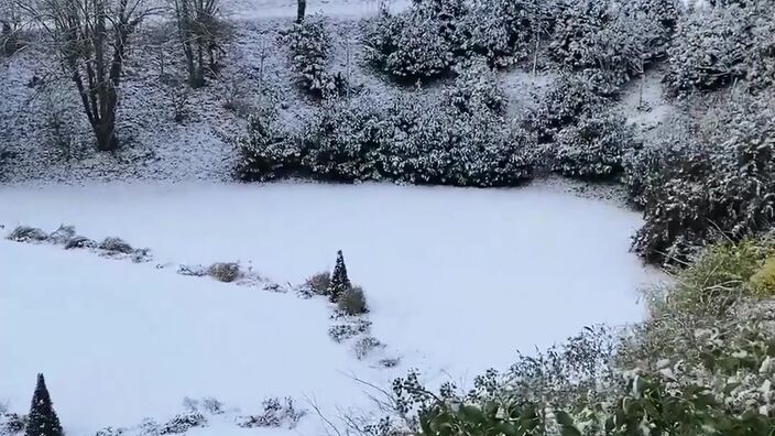La neige est tombée à Saint-Omer