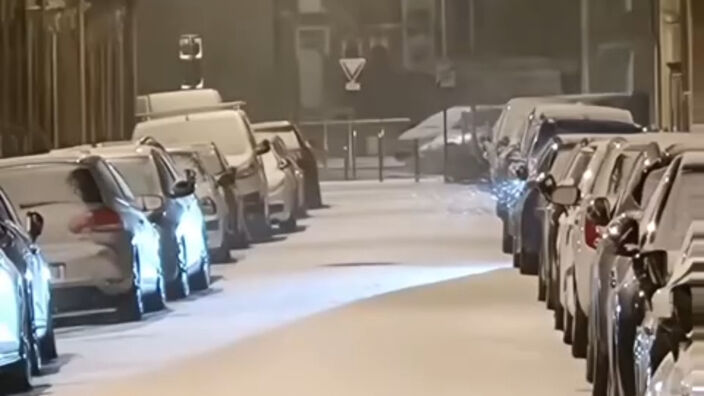 La neige frappe une dernière fois la Picardie ambiance sur la route