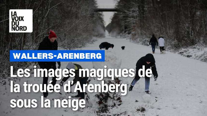 Les images magiques de la trouée d'Arenberg sous la neige