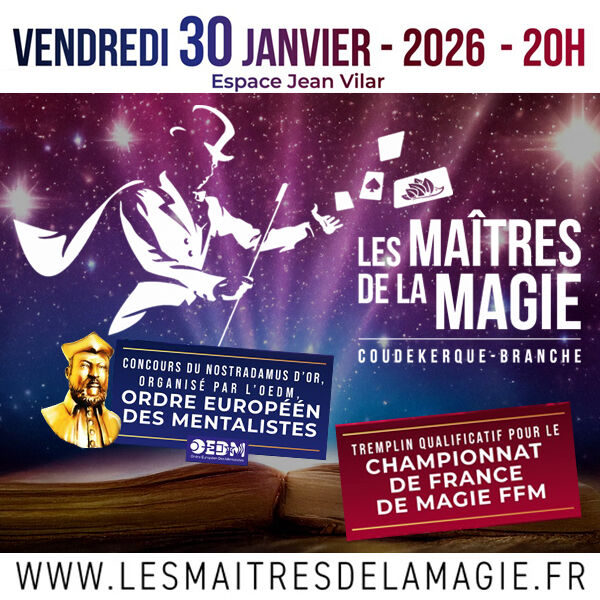 5 x 2 places à gagner pour le spectacle "Les Maîtres de la Magie"