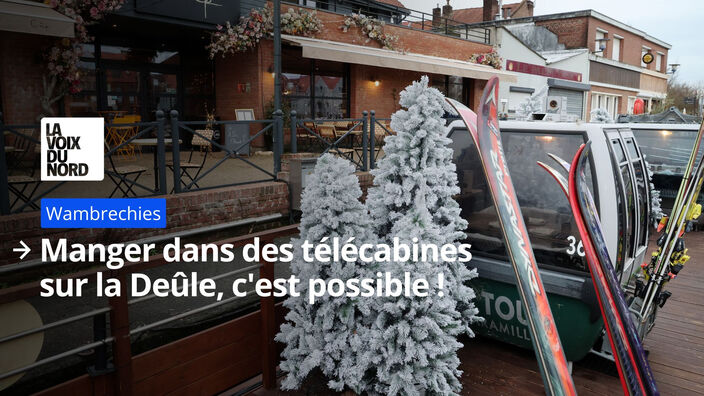 Manger sur des télécabines sur la Deûle, c'est possible à Wambrechies